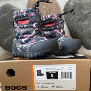 TODDLER Bogs B-MOC Winter Mountain Winter Boot~Size 9~Army Green Multi Color